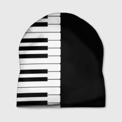 Шапка 3D Черно-Белое Пианино Piano
