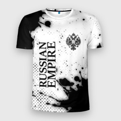 Мужская футболка 3D Slim Российская Империя - герб Краска