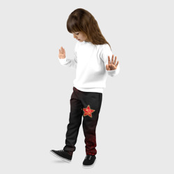 Детские брюки 3D СССР - серп и молот на брызгах мелкх - фото 2