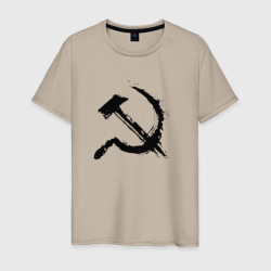 Мужская футболка хлопок Серп и молот/советский