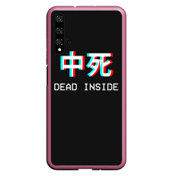 Чехол для Honor 20 Dead Inside неоновые иероглифы