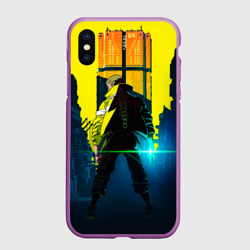 Чехол для iPhone XS Max матовый Anime Cyberpunk