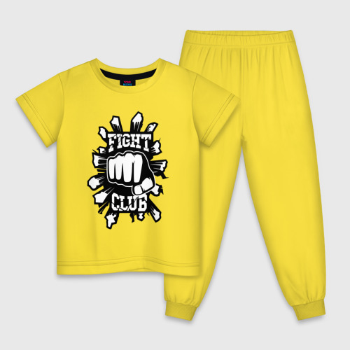 Детская пижама хлопок с принтом F Club, вид спереди #2
