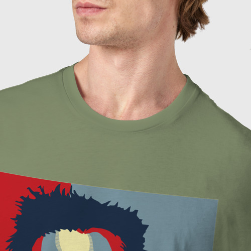 Мужская футболка хлопок Soаp club, цвет авокадо - фото 6