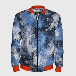 Мужской бомбер 3D Спортивный камуфляж Пикси - Черника