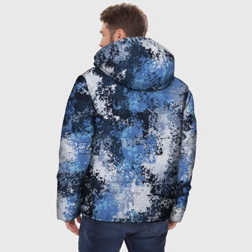 Мужская зимняя куртка 3D Спортивный камуфляж Пикси - Черника, цвет светло-серый - фото 4