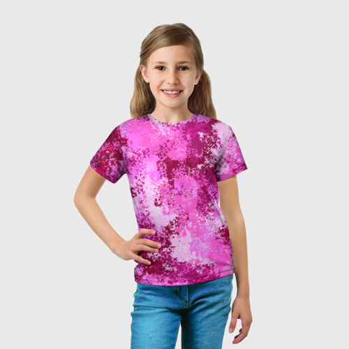 Детская футболка 3D Спортивный камуфляж Пикси - Питахайя, цвет 3D печать - фото 5