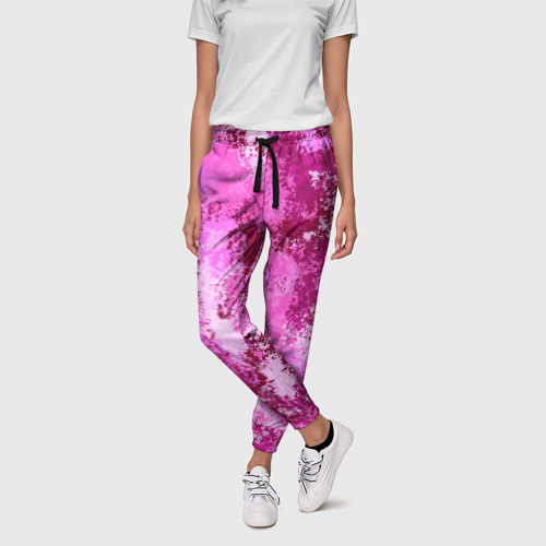 Женские брюки 3D Спортивный камуфляж Пикси - Питахайя, цвет 3D печать - фото 3