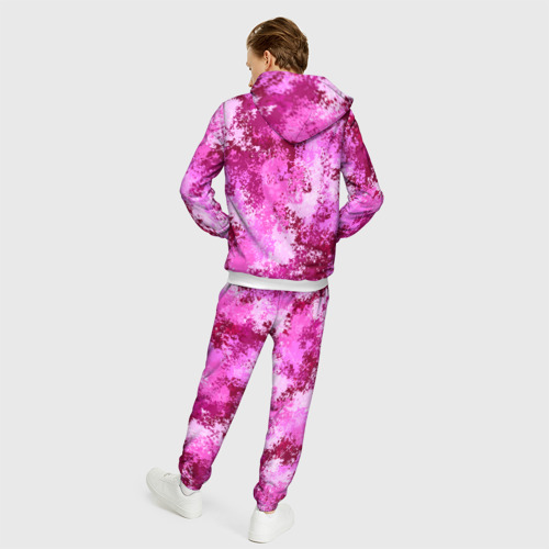 Мужской костюм 3D Спортивный камуфляж Пикси - Питахайя, цвет белый - фото 4