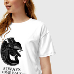 Женская футболка хлопок Oversize Elden Ring - Always come back stronger - фото 2