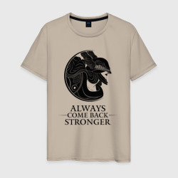 Elden Ring - Always come back stronger – Мужская футболка хлопок с принтом купить со скидкой в -20%