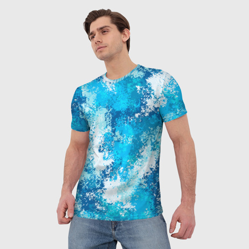 Мужская футболка 3D Спортивный камуфляж Пикси - Лагуна, цвет 3D печать - фото 3