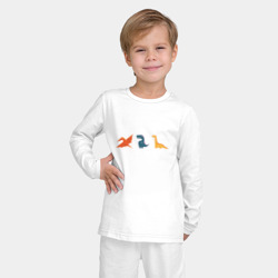 Детская пижама с лонгсливом хлопок Диномем - фото 2