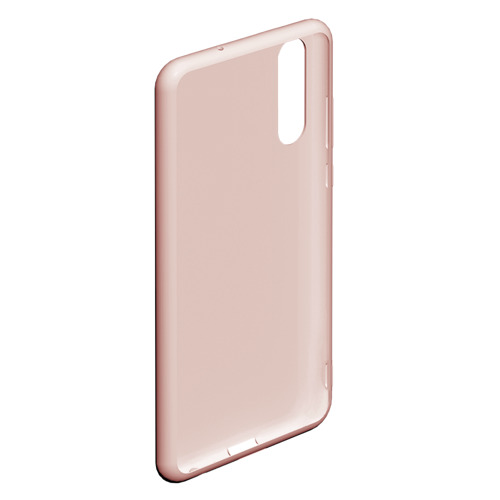 Чехол для Samsung A50 Кот программист в матрице, цвет светло-розовый - фото 4