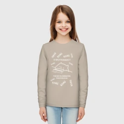 Детский лонгслив хлопок Мем кот программист клац клац клац - фото 2