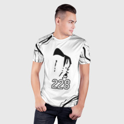 Мужская футболка 3D Slim 228 rap - фото 2