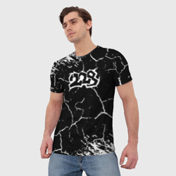 Мужская футболка 3D 228 rap трещины - фото 2
