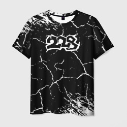 Мужская футболка 3D 228 rap трещины