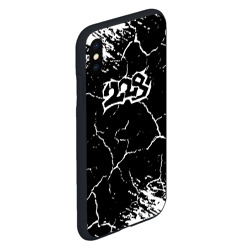 Чехол для iPhone XS Max матовый 228 rap трещины - фото 2