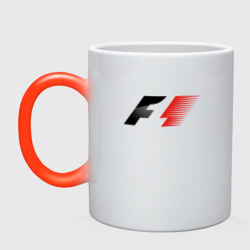 Кружка хамелеон F1 Формула 1 Большое лого