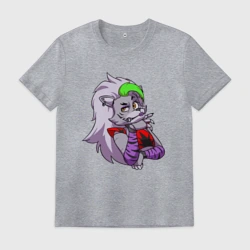 Мужская футболка хлопок Five Nights at Freddy's Security Breach - Волчица Роксанна Roxanne Wolf