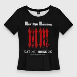 Женская футболка 3D Slim Marilyn Manson MM