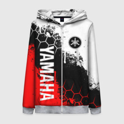 Женская толстовка 3D на молнии Yamaha - Ямаха