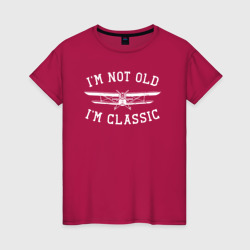Светящаяся женская футболка Я не старый, я класический