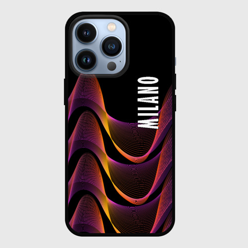 Чехол для iPhone 13 Pro Fashion pattern Neon Milano, цвет черный