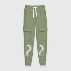 Женские брюки карго хлопок Токийский Гуль арт