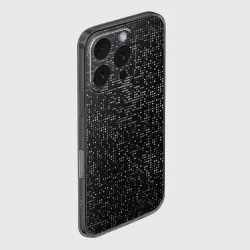 Чехол для iPhone 16 Pro силиконовый с защитой камеры Пиксельный паттерн Минимализм - фото 2