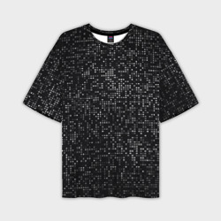 Мужская футболка oversize 3D Пиксельный паттерн Минимализм