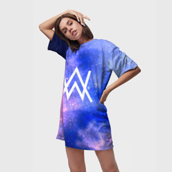 Платье-футболка 3D Alan Walker космос - фото 2