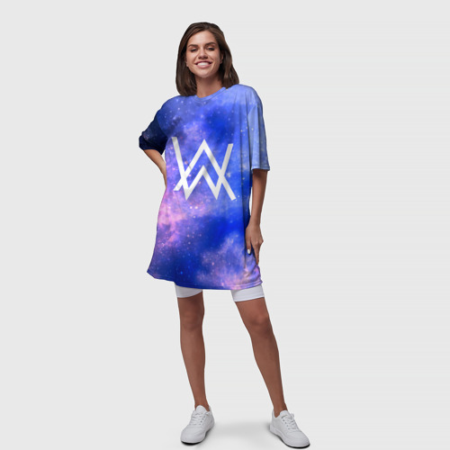 Платье-футболка 3D Alan Walker космос, цвет 3D печать - фото 5
