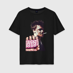 Женская футболка хлопок Oversize Club Fight