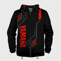 Мужская ветровка 3D Yamaha - технологии красный
