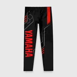 Детские леггинсы 3D Yamaha - технологии красный