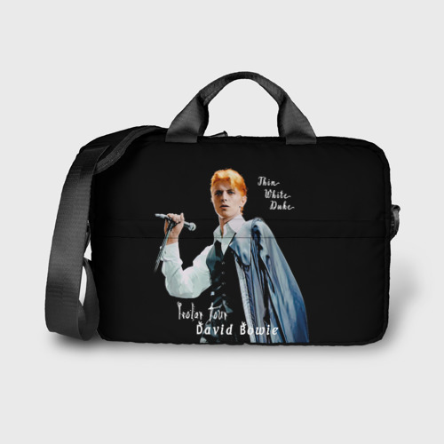 Сумка для ноутбука 3D Thin White Duke David Bowie Isolar Tour, цвет 3D печать