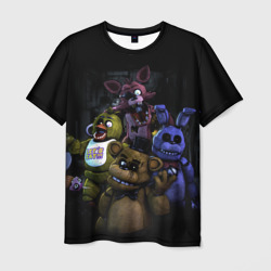 Мужская футболка 3D Five Nights at Freddy's - FNAF персонажи игры