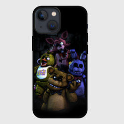 Чехол для iPhone 13 mini Five Nights at Freddy's - FNAF персонажи игры