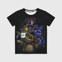 Детская футболка 3D Five Nights at Freddy's - FNAF персонажи игры