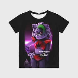 Детская футболка 3D Five Nights at Freddy's: Security Breach Волчица Роксанна Roxanne Wolf