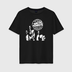 Женская футболка хлопок Oversize Arctic Monkeys арктик манкис