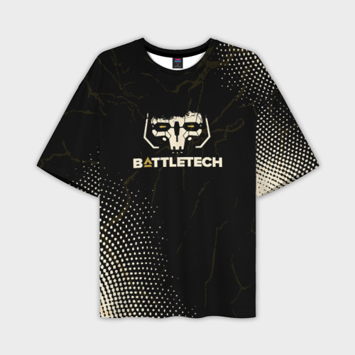 Мужская футболка oversize 3D Battletech, цвет 3D печать