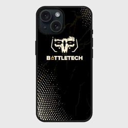 Чехол силиконовый для Apple iPhone 15 матовый Battletech