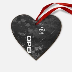 Деревянная игрушка Сердце Opel Опель серый фон