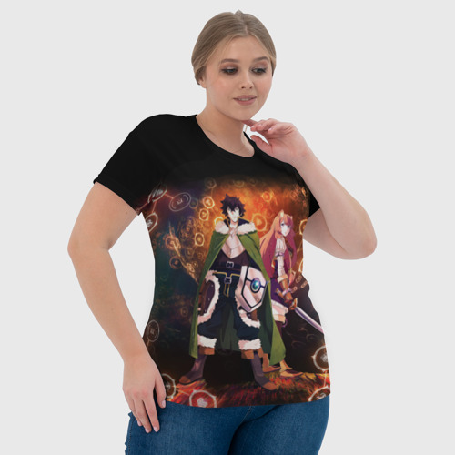 Женская футболка 3D Рафталия и Наофуми, цвет 3D печать - фото 6