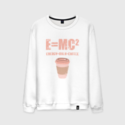 Мужской свитшот хлопок E=MC2 кофе