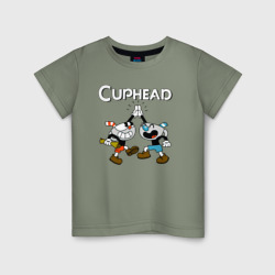 Детская футболка хлопок Cuphead  веселые чашечки