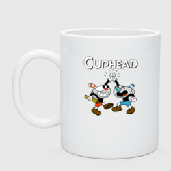 Кружка керамическая Cuphead  веселые чашечки